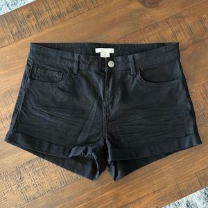 H&M Black Shorts
